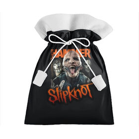 Подарочный 3D мешок с принтом Slipknot в Кировске, 100% полиэстер | Размер: 29*39 см | 