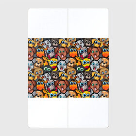 Магнитный плакат 2Х3 с принтом Веселые собаки в Кировске, Полимерный материал с магнитным слоем | 6 деталей размером 9*9 см | бульдог | голубые глаза | доберман | животные | жирафы | котики | милые | олени | разноцветные | собаки | хаски | яркие