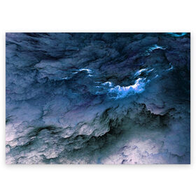 Поздравительная открытка с принтом Дождевые Облака в Кировске, 100% бумага | плотность бумаги 280 г/м2, матовая, на обратной стороне линовка и место для марки
 | Тематика изображения на принте: абстракция | вихрь | дождь | живопись | искусство | краски | облака | природа | стихия | туман | шторм