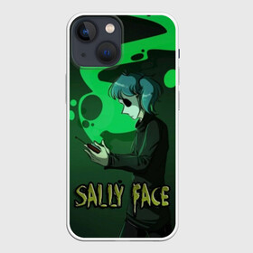 Чехол для iPhone 13 mini с принтом Sally Face в Кировске,  |  | sally face | игра | компьютерная игра | лицо | маска | протез | салли фейс | школа | шрамы