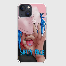 Чехол для iPhone 13 mini с принтом Sally Face в Кировске,  |  | sally face | игра | компьютерная игра | лицо | маска | протез | салли фейс | школа | шрамы