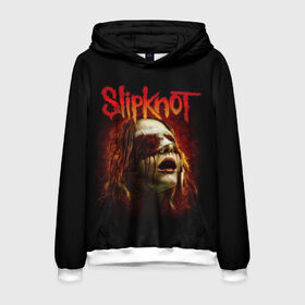 Мужская толстовка 3D с принтом Slipknot в Кировске, 100% полиэстер | двухслойный капюшон со шнурком для регулировки, мягкие манжеты на рукавах и по низу толстовки, спереди карман-кенгуру с мягким внутренним слоем. | Тематика изображения на принте: альтернативный | американская | глэм | готик | гранж | группа | метал | модные | музыка | пост | рок | хард