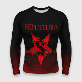 Мужской рашгард 3D с принтом Sepultura в Кировске,  |  | sepultura | грув метал | группы | дэт метал | метал | музыка | рок | трэш метал