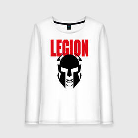 Женский лонгслив хлопок с принтом Legion в Кировске, 100% хлопок |  | black | cool | creative | design | fashion | hype | legion | philosophy | rom | skeleton | skull | supreme | vanguard | авангард | дизайн | креатив | круто | легион | мода | рим | скелет | философия | хайп | череп | черный