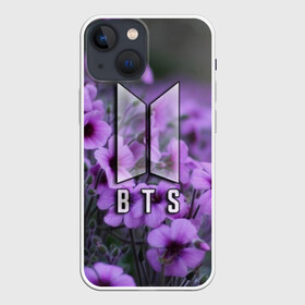 Чехол для iPhone 13 mini с принтом BTS в Кировске,  |  | bts | j hope | jimin | jin | jungkook | rap monster | rm | suga | бтс | ви | группа | джей хоуп | корейская | музыка | рэп монстр | сюга | цветы | чимин | чин | чонгук | шуга