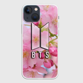 Чехол для iPhone 13 mini с принтом BTS в Кировске,  |  | bts | j hope | jimin | jin | jungkook | rap monster | rm | suga | бтс | ви | группа | джей хоуп | корейская | музыка | рэп монстр | сюга | цветы | чимин | чин | чонгук | шуга