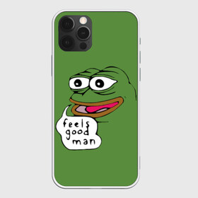 Чехол для iPhone 12 Pro Max с принтом Feels Good Man в Кировске, Силикон |  | pepe | pepe frog | зеленая лягушка | лягушка | пепе
