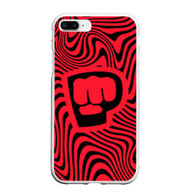 Чехол для iPhone 7Plus/8 Plus матовый с принтом PewDiePie Logo в Кировске, Силикон | Область печати: задняя сторона чехла, без боковых панелей | bro fist | pdp. | pewdiepie | блоггер | логотип | пьюдипай | ютуб | ютубер