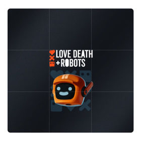 Магнитный плакат 3Х3 с принтом Love, Death & Robots в Кировске, Полимерный материал с магнитным слоем | 9 деталей размером 9*9 см | cartoon | death | fantasy | heavy | horror | metal | miller | netflix | robots | tim | witness | любовь | миллер | мультфильм | робот | роботы | тим | ужасы | фэнтези