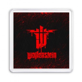 Магнит 55*55 с принтом Wolfenstein в Кировске, Пластик | Размер: 65*65 мм; Размер печати: 55*55 мм | castle wolfenstein | game | machinegames | wolfenstein | волчий камень | вольфенштейн | игра