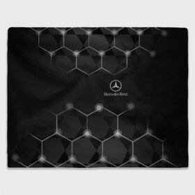 Плед 3D с принтом Mercedes в Кировске, 100% полиэстер | закругленные углы, все края обработаны. Ткань не мнется и не растягивается | amg | mercedes | авто | автомобиль | иномарка | логотип | машина | мерседес | текстура