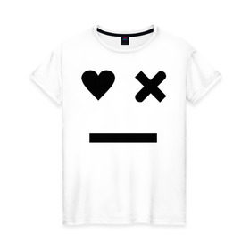 Женская футболка хлопок с принтом Любовь, смерть и роботы в Кировске, 100% хлопок | прямой крой, круглый вырез горловины, длина до линии бедер, слегка спущенное плечо | death | robots