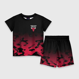 Детский костюм с шортами 3D с принтом CHICAGO BULLS в Кировске,  |  | chicago bulls | chicago bulls jordan | nba chicago bulls | nike chicago bulls | баскетбол нба | лейкерс чикаг | нба | чикаго атланта | чикаго буллз | чикаго буллз 2019 | чикаго буллз атланта