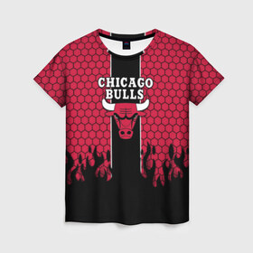 Женская футболка 3D с принтом CHICAGO BULLS в Кировске, 100% полиэфир ( синтетическое хлопкоподобное полотно) | прямой крой, круглый вырез горловины, длина до линии бедер | chicago bulls | chicago bulls jordan | nba chicago bulls | nike chicago bulls | баскетбол нба | лейкерс чикаг | нба | чикаго атланта | чикаго буллз | чикаго буллз 2019 | чикаго буллз атланта