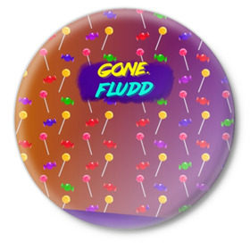 Значок с принтом Gone.Fludd (art) 5 в Кировске,  металл | круглая форма, металлическая застежка в виде булавки | fludd | gone | gone.fludd | mambl | rap | гон флад | кубик льда | мамбл | реп | сахарный человек