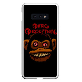 Чехол для Samsung S10E с принтом Dark Deception 1 в Кировске, Силикон | Область печати: задняя сторона чехла, без боковых панелей | dark | dark deception | deception | five night | fnaf | game | horror | дарк десепшен | игра