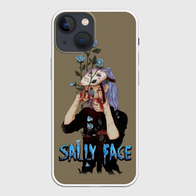 Чехол для iPhone 13 mini с принтом Sally Face в Кировске,  |  | sally face | игра | компьютерная игра | лицо | маска | протез | салли фейс | школа | шрамы