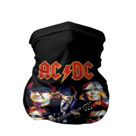 Бандана-труба 3D с принтом AC/DC в Кировске, 100% полиэстер, ткань с особыми свойствами — Activecool | плотность 150‒180 г/м2; хорошо тянется, но сохраняет форму | австралийская | ангус янг | блюз | группа | малькольм янг | рок | рок н ролл | стиви янг | хард