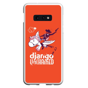 Чехол для Samsung S10E с принтом Django on a pony в Кировске, Силикон | Область печати: задняя сторона чехла, без боковых панелей | Тематика изображения на принте: dicaprio | django | film | movie | pony | tarantino | джанго | джанго освобожденный | ди каприо | дикаприо | квентин | кино | тарантино | фильмы