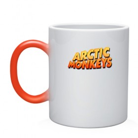 Кружка хамелеон с принтом Arctic Monkeys в Кировске, керамика | меняет цвет при нагревании, емкость 330 мл | британская | гараж | группа | инди рок | метал | постпанк | психоделический | ривайвл | рок | хай грин | электроник