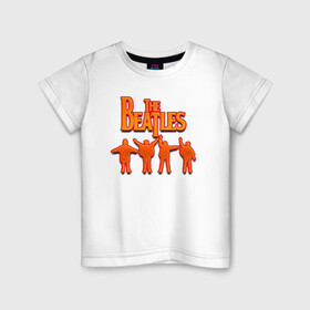 Детская футболка хлопок с принтом The Beatles  в Кировске, 100% хлопок | круглый вырез горловины, полуприлегающий силуэт, длина до линии бедер | битлз | британская | группа | джон леннон | джордж харрисон | ливерпуль | пол маккартни | ринго старр | рок