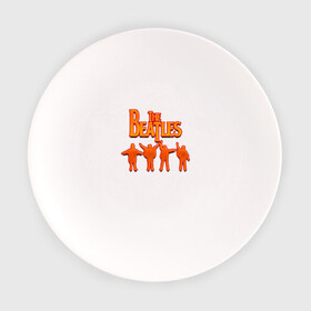 Тарелка с принтом The Beatles  в Кировске, фарфор | диаметр - 210 мм
диаметр для нанесения принта - 120 мм | битлз | британская | группа | джон леннон | джордж харрисон | ливерпуль | пол маккартни | ринго старр | рок