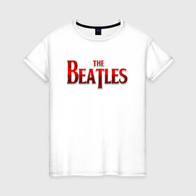 Женская футболка хлопок с принтом The Beatles в Кировске, 100% хлопок | прямой крой, круглый вырез горловины, длина до линии бедер, слегка спущенное плечо | битлз | британская | группа | джон леннон | джордж харрисон | ливерпуль | пол маккартни | ринго старр | рок