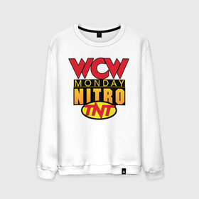Мужской свитшот хлопок с принтом WCW Monday Night Nitro в Кировске, 100% хлопок |  | Тематика изображения на принте: nitro | wcw | wrestling | рестлинг