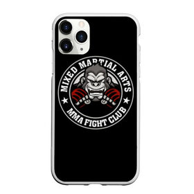 Чехол для iPhone 11 Pro Max матовый с принтом MMA в Кировске, Силикон |  | animal | athlet | club | cool | emblem | extreme | fighter | fighting | gorilla | logo | mma | sign | sport | stars | text | атлет | боец | бойцовский | горилла | единоборства | животное | звезды | знак | клуб | крутой | логотип | надпись | перчатки | при