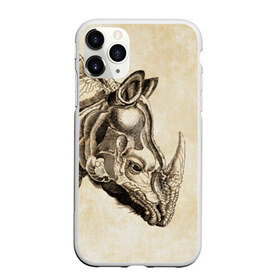 Чехол для iPhone 11 Pro матовый с принтом Носорог (гравюра Дюрера) в Кировске, Силикон |  | rhinoceros | гравюра | индия | латы | млекопитающий | непарнокопытный | рог | холст | чешуя