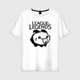 Женская футболка хлопок Oversize с принтом League of Legends в Кировске, 100% хлопок | свободный крой, круглый ворот, спущенный рукав, длина до линии бедер
 | league of legends | lol | азир | акали | алистар | амуму | анивия | ари | атрокс | воин | вуконг | гарен | лига легенд | лига оф легенд | лол | маг | поддержка | стрелок | танк