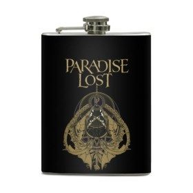 Фляга с принтом Paradise Lost в Кировске, металлический корпус | емкость 0,22 л, размер 125 х 94 мм. Виниловая наклейка запечатывается полностью | metal | paradise lost | готик метал | готик рок | группы | дум метал | дэт дум | метал | музыка | рок