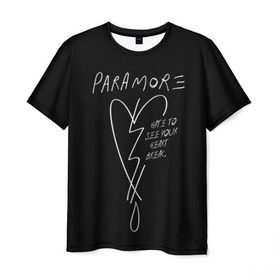 Мужская футболка 3D с принтом Paramore в Кировске, 100% полиэфир | прямой крой, круглый вырез горловины, длина до линии бедер | paramore | riot | группы | музыка | панк | поп | рок | хейли уильямс