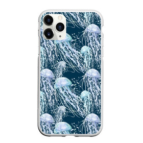 Чехол для iPhone 11 Pro матовый с принтом Медузы в Кировске, Силикон |  | bubbles | cant | depth | dome | float | flock | jellyfish | long | mirror | sea | shimmer | tails | transparent | water | вода | глубина | длинные | зеркальное | косяк | купол | медузы | мерцание | море | плывут | прозрачные | пузыри | стая | хвосты