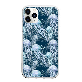 Чехол для iPhone 11 Pro Max матовый с принтом Медузы в Кировске, Силикон |  | bubbles | cant | depth | dome | float | flock | jellyfish | long | mirror | sea | shimmer | tails | transparent | water | вода | глубина | длинные | зеркальное | косяк | купол | медузы | мерцание | море | плывут | прозрачные | пузыри | стая | хвосты