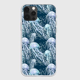 Чехол для iPhone 12 Pro Max с принтом Медузы в Кировске, Силикон |  | Тематика изображения на принте: bubbles | cant | depth | dome | float | flock | jellyfish | long | mirror | sea | shimmer | tails | transparent | water | вода | глубина | длинные | зеркальное | косяк | купол | медузы | мерцание | море | плывут | прозрачные | пузыри | стая | хвосты