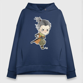 Женское худи Oversize хлопок с принтом Sekiro art в Кировске, френч-терри — 70% хлопок, 30% полиэстер. Мягкий теплый начес внутри —100% хлопок | боковые карманы, эластичные манжеты и нижняя кромка, капюшон на магнитной кнопке | bloodborne | dark souls | game | sekiro | sekiro: shadows die twice | бладборн | дарк солс | игры | иероглиф | кандзи | секиро | тень умирает дважды | японские