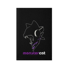 Обложка для паспорта матовая кожа с принтом Monstercat в Кировске, натуральная матовая кожа | размер 19,3 х 13,7 см; прозрачные пластиковые крепления | monstercat | клуб | клубная музыка | кот | котенок | кошка | лейбл | монстар | монстар кет | монстер | музыка | танцевальная музыка | электронная | электронная музыка