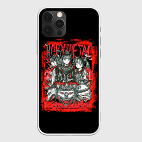 Чехол для iPhone 12 Pro с принтом babymetal anime в Кировске, силикон | область печати: задняя сторона чехла, без боковых панелей | Тематика изображения на принте: black | metall | аниме | бэбиметал | волки | девочки | рамка | рок | тяжелаямузыка | тянки