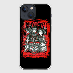 Чехол для iPhone 13 mini с принтом babymetal anime в Кировске,  |  | black | metall | аниме | бэбиметал | волки | девочки | рамка | рок | тяжелаямузыка | тянки