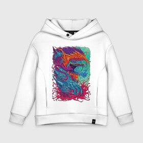 Детское худи Oversize хлопок с принтом Hyper Beast в Кировске, френч-терри — 70% хлопок, 30% полиэстер. Мягкий теплый начес внутри —100% хлопок | боковые карманы, эластичные манжеты и нижняя кромка, капюшон на магнитной кнопке | action | blood | cs go | dragon | shooter | skins | аниме | дракон | игра | когти | контр страйк | краска | красочный | кровь | оружие | скин | скины | страшный | стрельба | турнир | фэнтази | фэнтези | шутер | экшен | язык