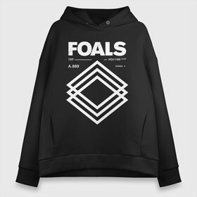 Женское худи Oversize хлопок с принтом Foals в Кировске, френч-терри — 70% хлопок, 30% полиэстер. Мягкий теплый начес внутри —100% хлопок | боковые карманы, эластичные манжеты и нижняя кромка, капюшон на магнитной кнопке | foals | yannis philippakis | группы | дэнс панк | инди | мат рок | музыка | рок | фоалз | яннис филиппакис