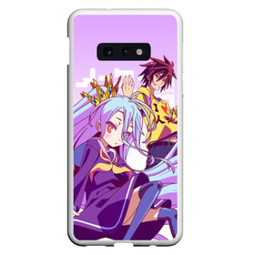 Чехол для Samsung S10E с принтом No Game No Life в Кировске, Силикон | Область печати: задняя сторона чехла, без боковых панелей | ngnl | no game no life | аниме | без игры жизни нет | изуна | манга | нет игры   нет жизни | сора и сиро | широ