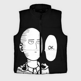 Мужской жилет утепленный 3D с принтом One Puncn Man OK в Кировске,  |  | one punch man | onepunchman | oppai | аниме | ван панч мен | ванпанчмен | манга | сайтама | супергерои | человек один удар