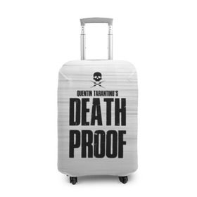 Чехол для чемодана 3D с принтом Death Proof в Кировске, 86% полиэфир, 14% спандекс | двустороннее нанесение принта, прорези для ручек и колес | death proof | quentin | tarantino | квентин тарантино | тарантино