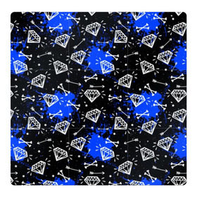 Магнитный плакат 3Х3 с принтом Алмазы и стрелы в Кировске, Полимерный материал с магнитным слоем | 9 деталей размером 9*9 см | абстракция | алмазная | алмазы | краска | пятна | стрелка | стрелы