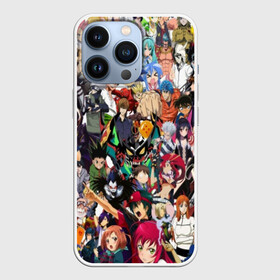 Чехол для iPhone 13 Pro с принтом ANIME HEROES | АНИМЕ ГЕРОИ в Кировске,  |  | anime heroes | gintama | high school dxd | no game no life | one piece | re:creators | satsuriku no tenshi | shokugeki no soma | sword art online | violet evergarden | аниме герои | атака на титанов | б | без игры жизни нет | бездомный бог | 