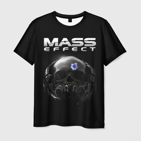 Мужская футболка 3D с принтом Mass Effect в Кировске, 100% полиэфир | прямой крой, круглый вырез горловины, длина до линии бедер | andromeda | n7 | игры | компьютерные игры | масс эффект