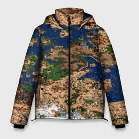 Мужская зимняя куртка 3D с принтом HEROES 3 HD pixel в Кировске, верх — 100% полиэстер; подкладка — 100% полиэстер; утеплитель — 100% полиэстер | длина ниже бедра, свободный силуэт Оверсайз. Есть воротник-стойка, отстегивающийся капюшон и ветрозащитная планка. 

Боковые карманы с листочкой на кнопках и внутренний карман на молнии. | angel | armor | artwork | creature | dragon | fantasy | fantasy art | game | griffin | heroes | heroes maps | heroes of might and magic | knight | might and magic | sword | warriors | weapon | wings | герои