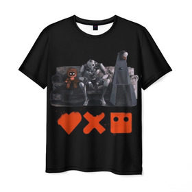 Мужская футболка 3D с принтом Love Death Robots в Кировске, 100% полиэфир | прямой крой, круглый вырез горловины, длина до линии бедер | horror | it | love death  robots | netflix | будущее | искусственный интеллект | наука | технологии | фантастика